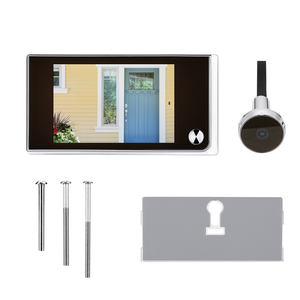 3.5 inch Camera Peephole Doorb - Outdoor Power Monitor บทวิจารณ์และราคา