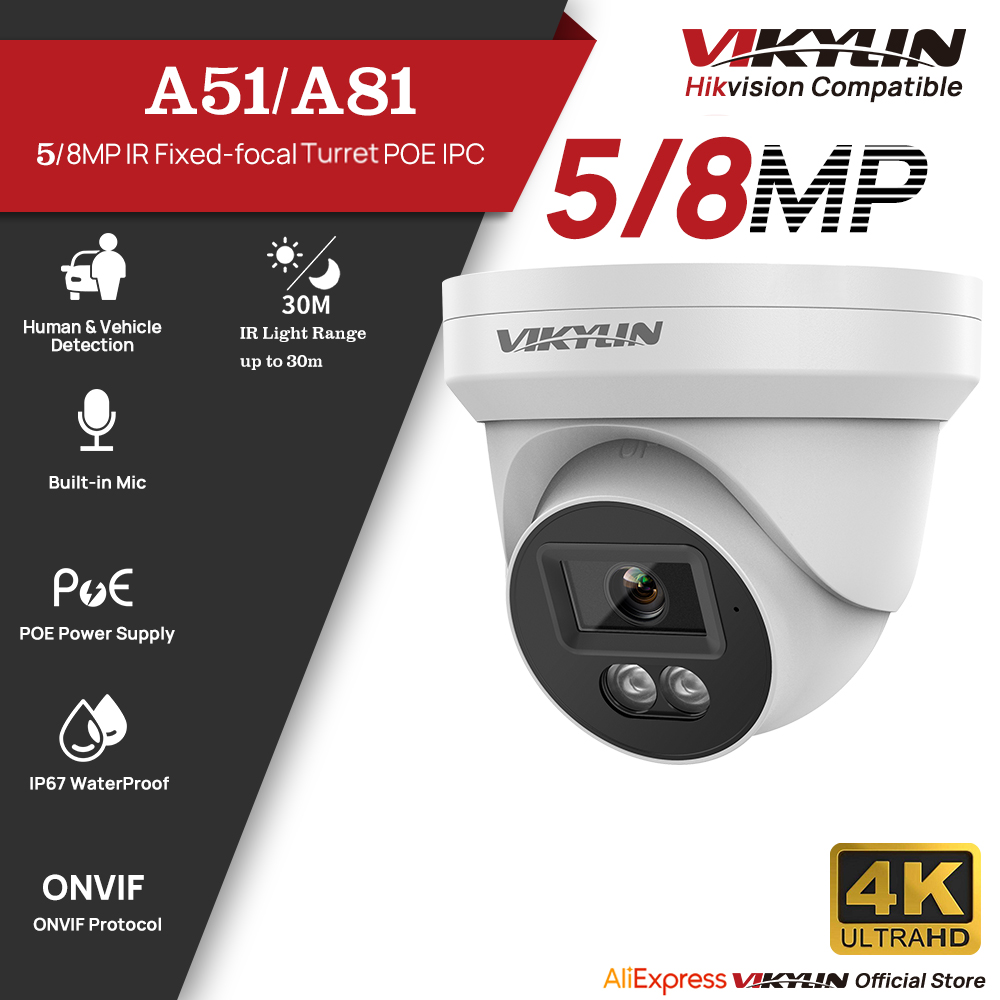 VIKYLIN 5/8MP HD IP Security C - Outdoor Power G Motion บทวิจารณ์และราคา