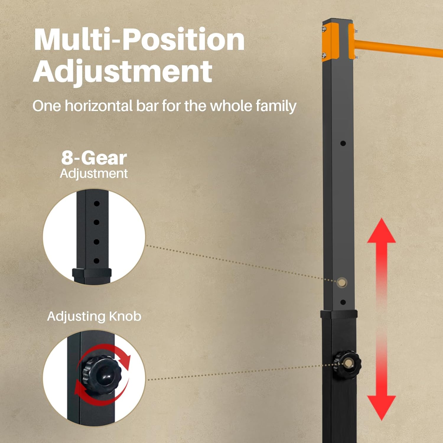 Steel Freestanding Power Tower - Outdoor Power Tower Pull Up Bar บทวิจารณ์และราคา