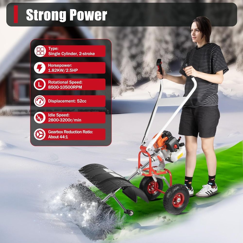 52cc Gasoline-Powered Handheld - Outdoor Power Broom บทวิจารณ์และราคา