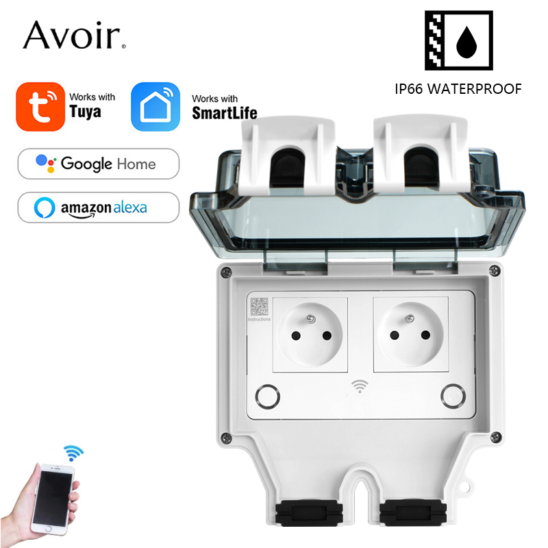 Avoir Tuya Power Socket IP66 O - Outdoor Power Outlet Wifi บทวิจารณ์และราคา