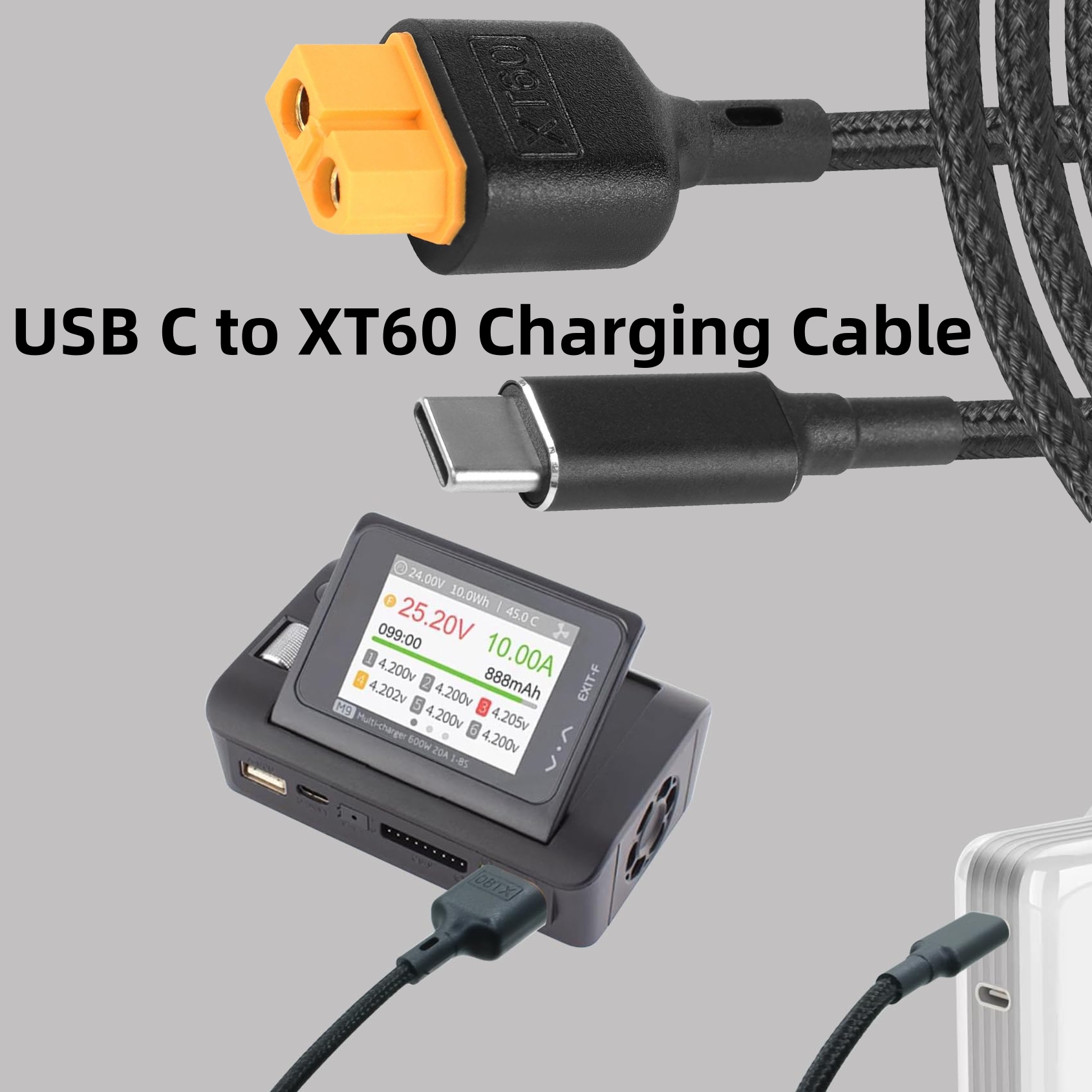 1M USB C to XT60 Charging Cabl - Outdoor Power Adapter Usb C บทวิจารณ์และราคา