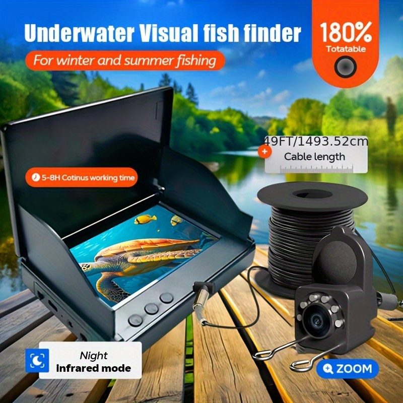 XHJ HD Fishing Monitor, 4.3 In - Outdoor Power Kit บทวิจารณ์และราคา