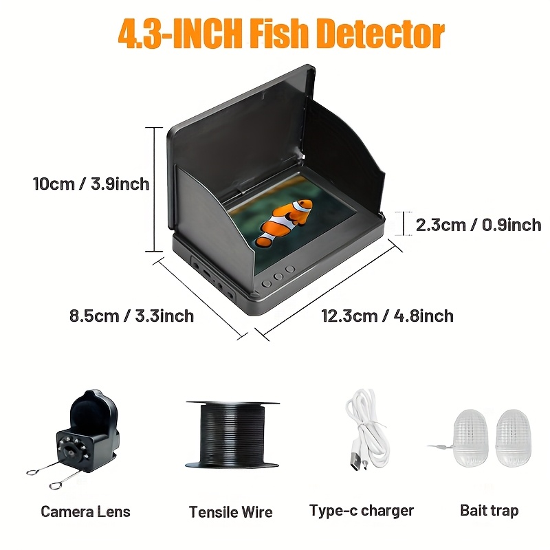 XHJ HD Fishing Monitor, 4.3 In - Outdoor Power Kit บทวิจารณ์และราคา