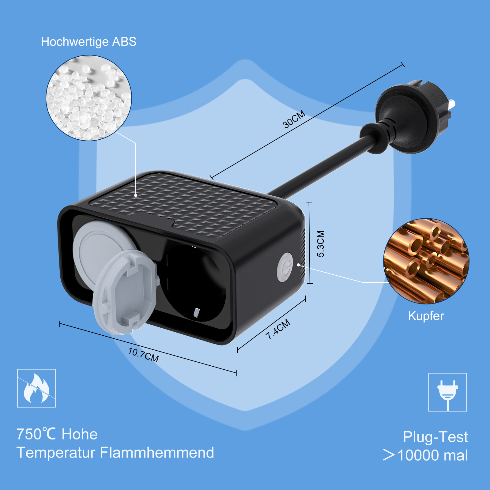 EU WIFI Smart Power Socket Out - Outdoor Power Outlet Wifi บทวิจารณ์และราคา