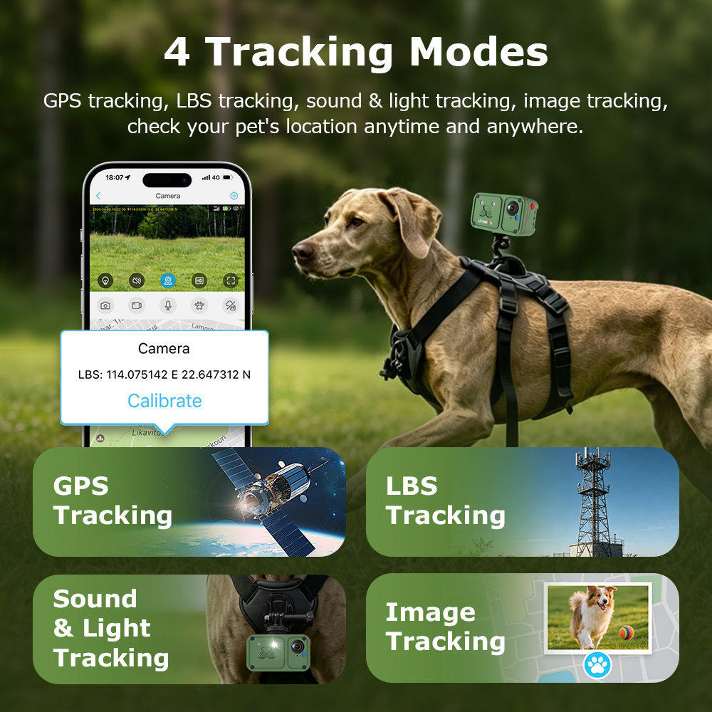 LS VISION 2K 4G Pet Collar Cam - Outdoor Power G Motion บทวิจารณ์และราคา