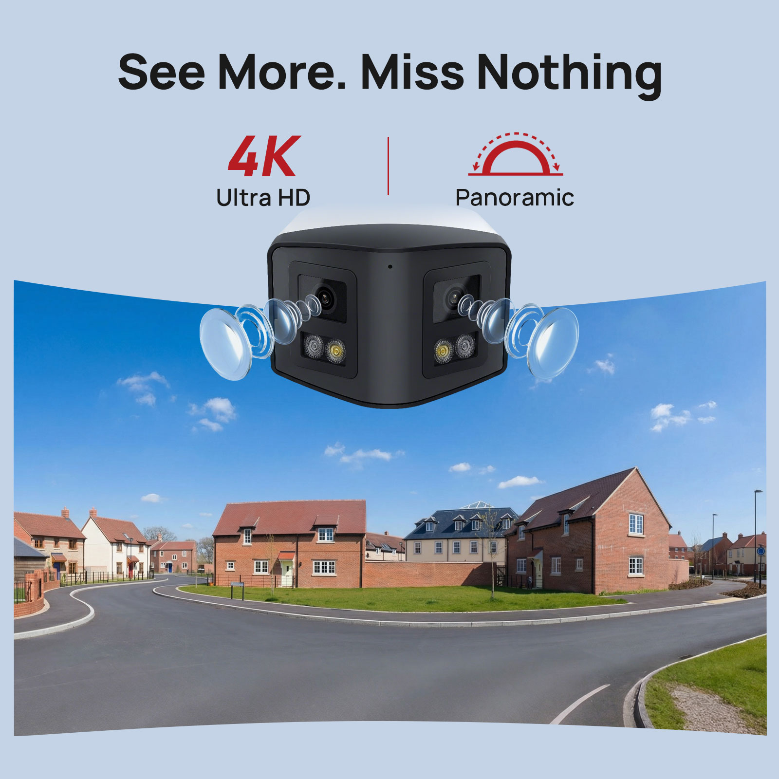 VIKYLIN 170° 4K 8mp Dual 2.8mm - Outdoor Power G Motion บทวิจารณ์และราคา