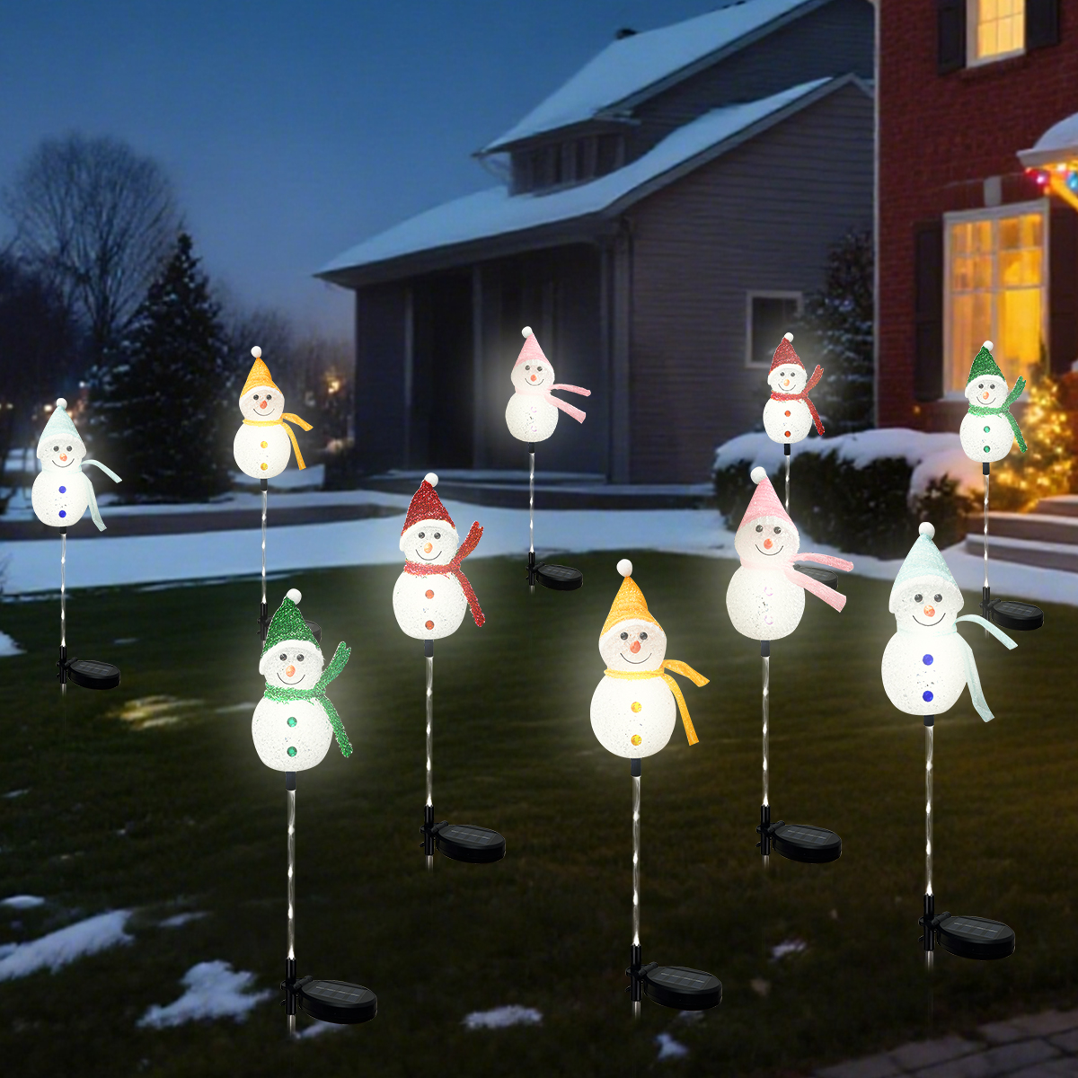 1PC Solar Powered Christmas Sn - Outdoor Power For Xmas Lights บทวิจารณ์และราคา